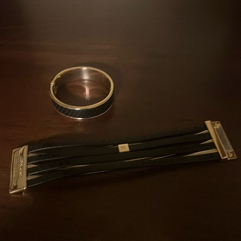 Brand new Kenneth Cole Bangle and Magnetic Snap Bracelet Set